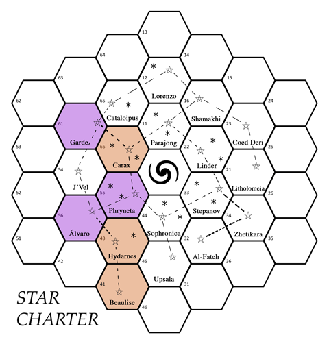 Star Charter - Game 10 Map